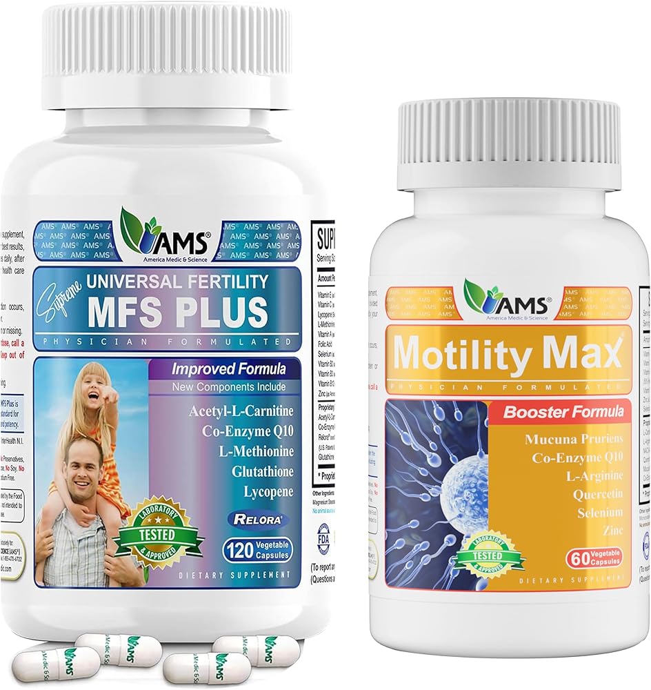 MFS Plus 60 Cápsulas | Recuento de Esperma - Motility Max 120 Cápsulas ...